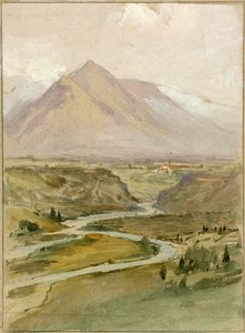 Vista del valle de Sava en Radovljica de Ladislav Benesch